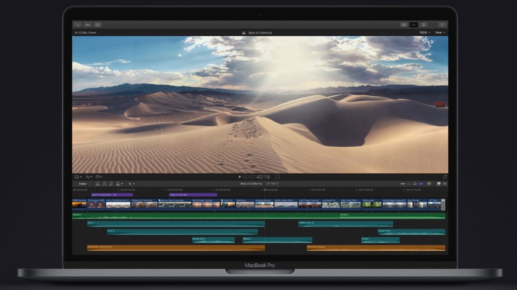 multicam projects in Final Cut Pro X with up to nine streams of full-resolution 4K