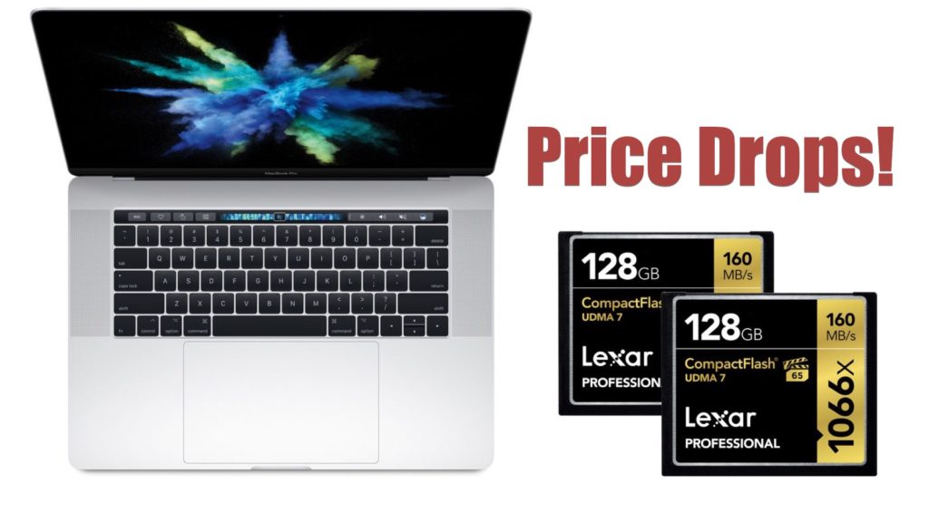 Price drops: Apple 15.4" MacBook Pro: $1,899 and Lexar 128GB Professional: $199.99