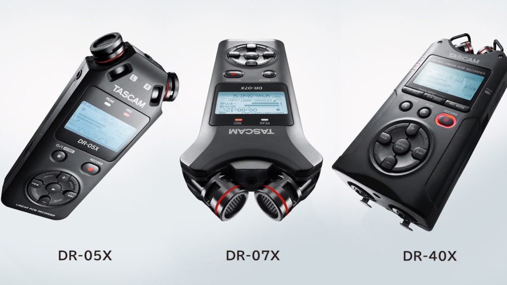 Tascam DR-X audio recorders series