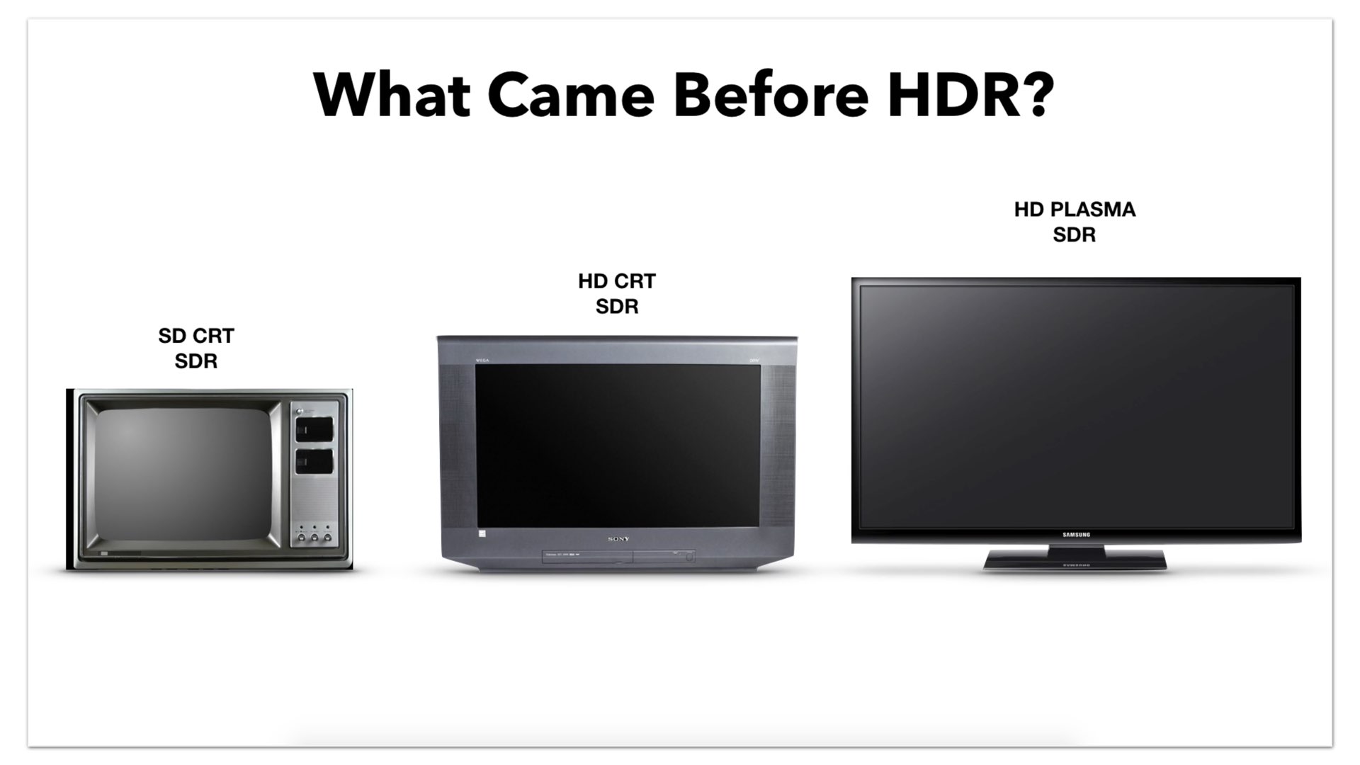 What came before HDR