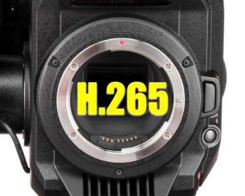 HEVC/H.265 codec in the Panasonic EVA-1