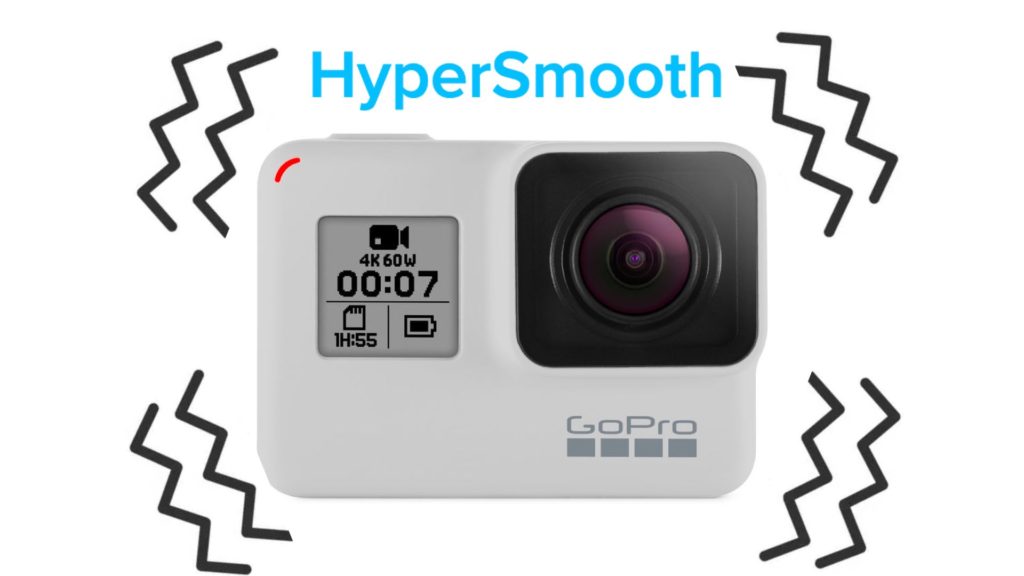 The Dusk White HERO7 with the HyperSmooth technology