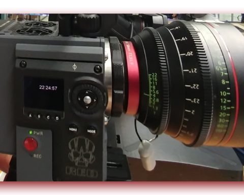 Canon Cinema lens on RED Scarlet