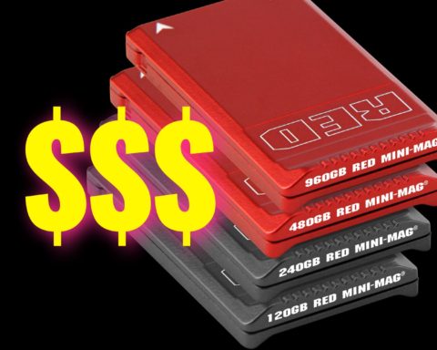RED's expensive media cards: The Mini-Mags.