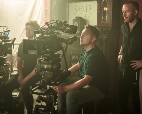 Cinematographer Si Bell and director Anthony Byrne on Peaky Blinders Season 5 set