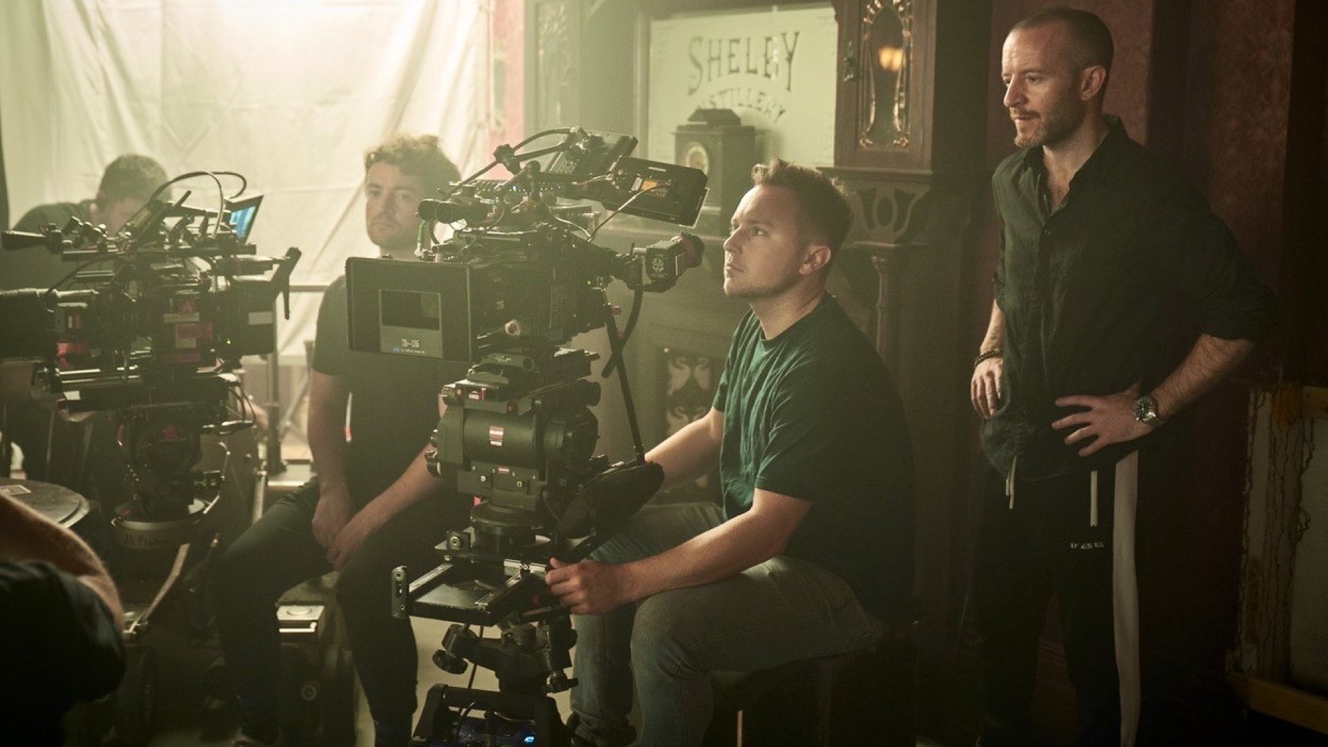 Cinematographer Si Bell and director Anthony Byrne on Peaky Blinders Season 5 set
