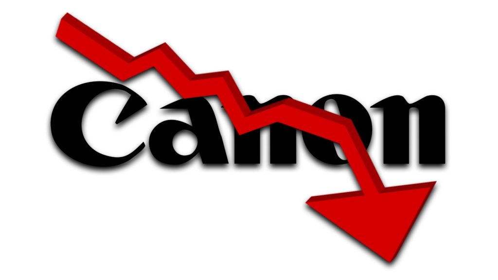 Canon profit falls