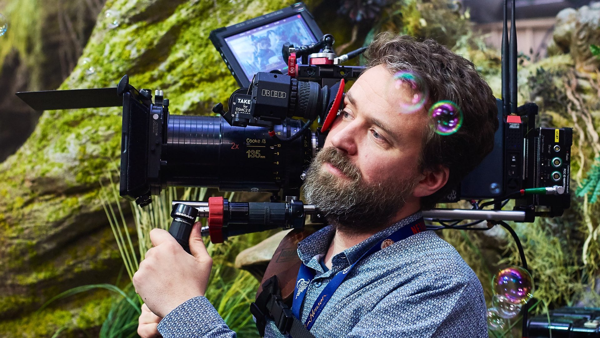 Shooting The Dark Crystal. Cinematographer Erik Wilson. Picture credit: Kevin Baker, Netflix