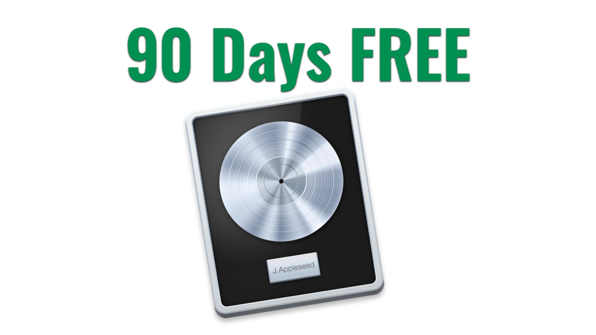 Logic Pro X free for 90 days