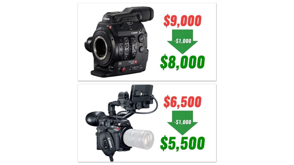 Canon drops prices of the C200 and C300 Mark II