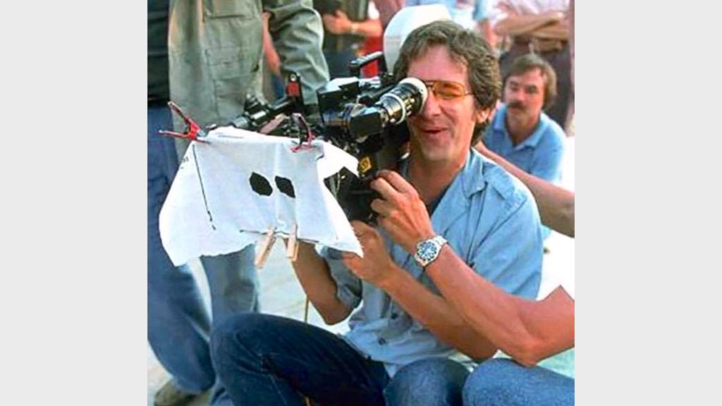 Steven Spielberg films a POV shot for E.T. Picture credit: Tribeca Film Festival FB