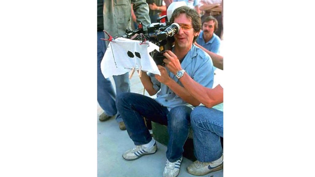 Steven Spielberg films a POV shot for E.T. Picture credit: Tribeca Film Festival FB