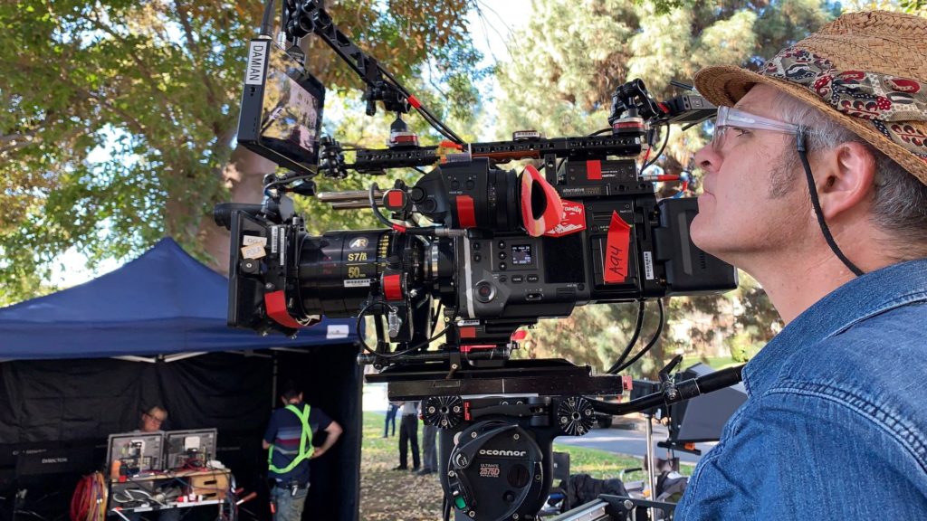 DP Toby Oliver ACS at the camera with the Cooke S7i 50mm lens shooting on location in Los Angeles