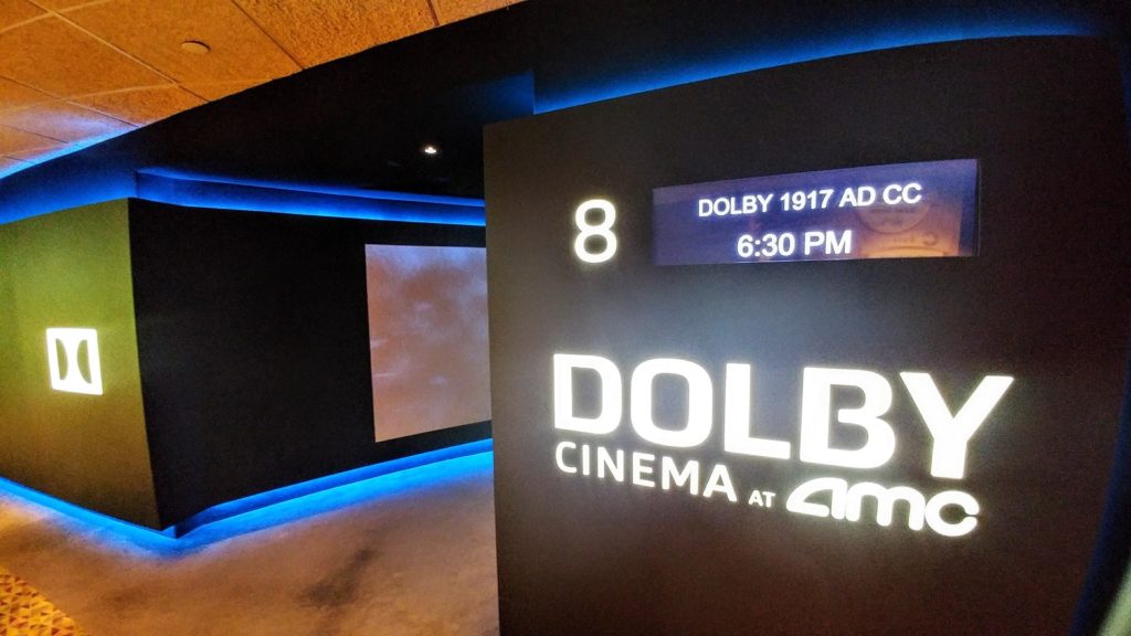 Dolby Cinema AMC. Screening of 1917