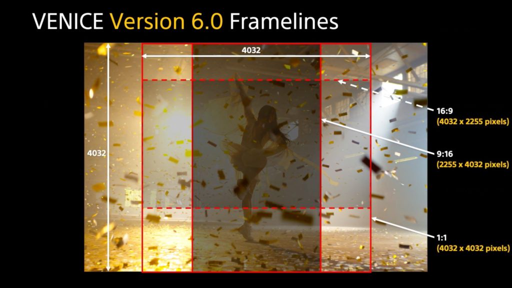 Sony VENICE Version 6.0 Firmware: Frame-lines