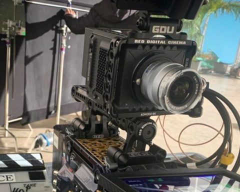 RED Komodo as an action cam on "Red Notice" set. Credit: Jarred Land Instagram