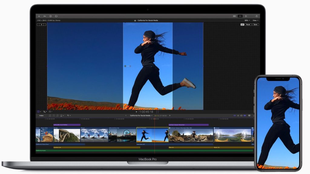 Apple Final Cut Pro X 10.4.9: Framing for social networks