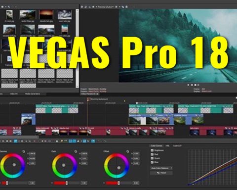 The VEGAS Pro 18 interface