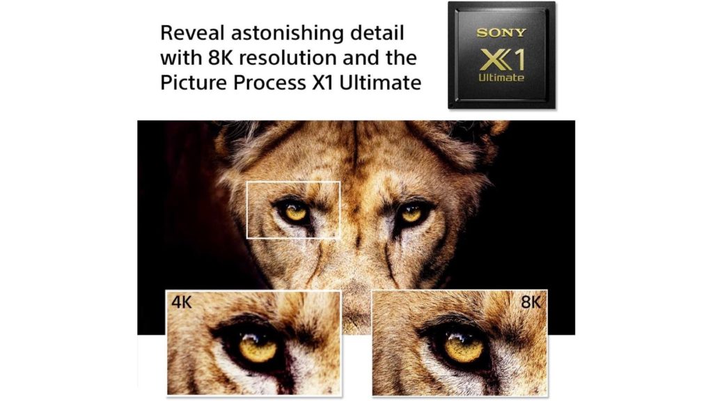 8K X-Reality PRO by X1 processor