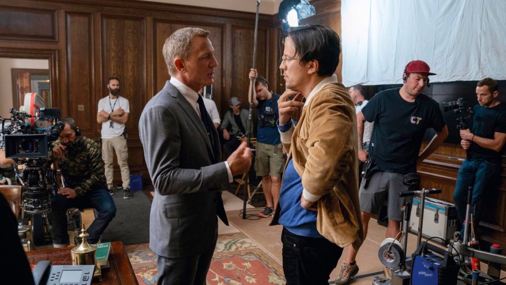 No Time to Die (2021): Daniel Craig and director Cary Joji Fukunaga. Picture: MGM