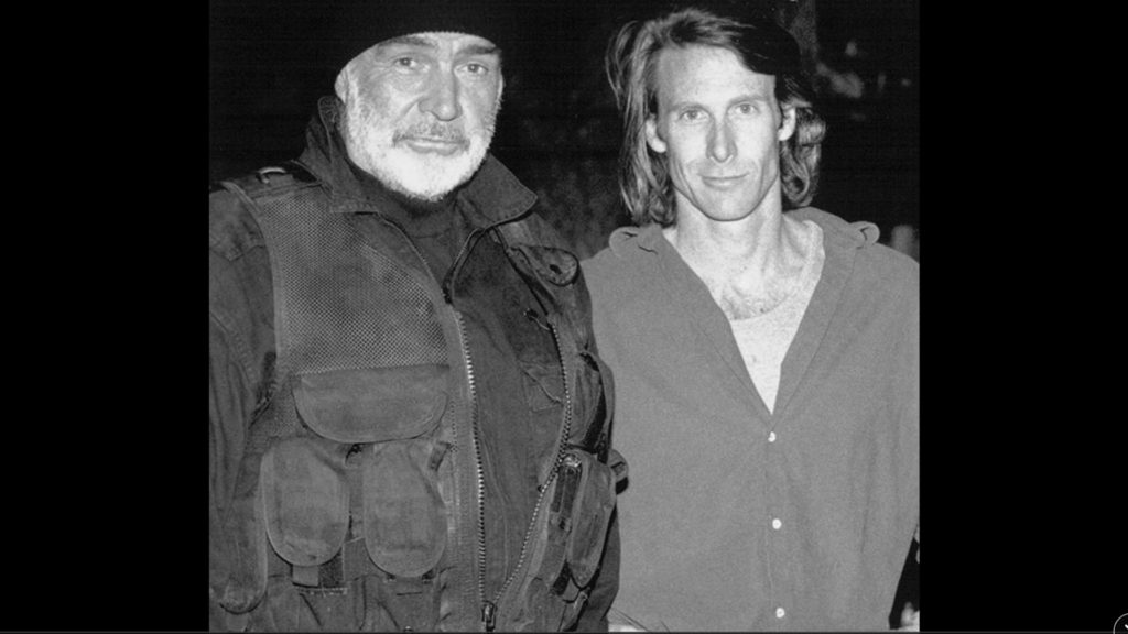 Sean Connery and Michael Bay in The Rock (1996): Photo by Hollywood Pictures - © 1996