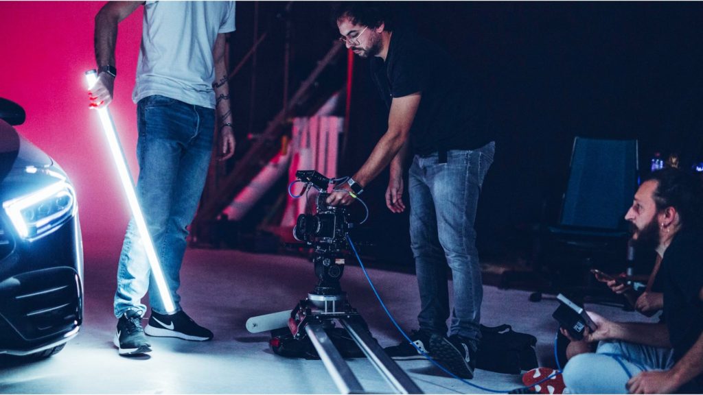 BTS: DP Matteo Bertoli with the BMPCC6K on the Mercedes commercial shoot
