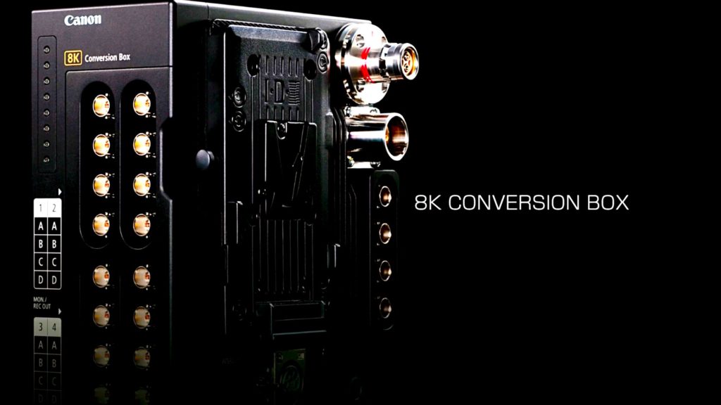 Canon 8K conversion box for the EOS 8K Cinema camera
