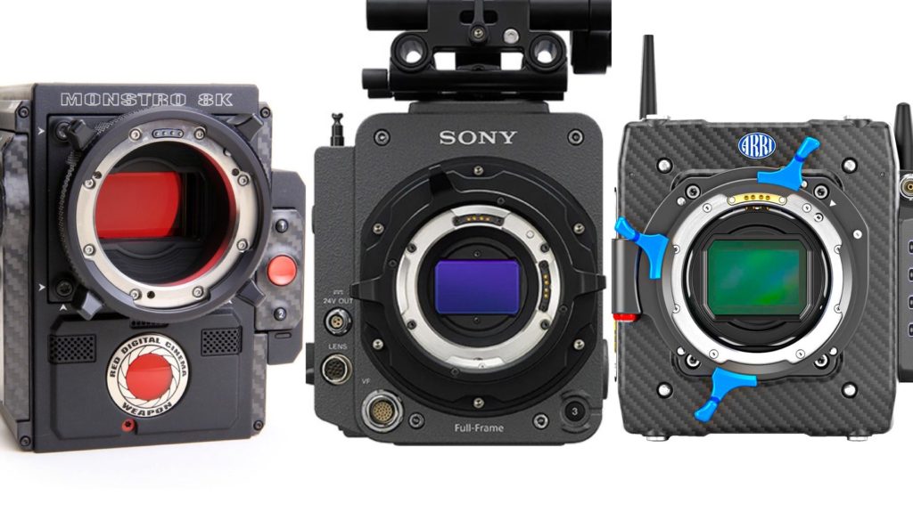 Large sensors: ARRI Mini LF, Sony VENICE, and RED Monstro