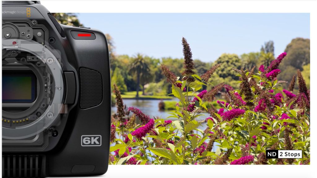 Blackmagic Pocket Cinema Camera 6K: The built-In ND filters