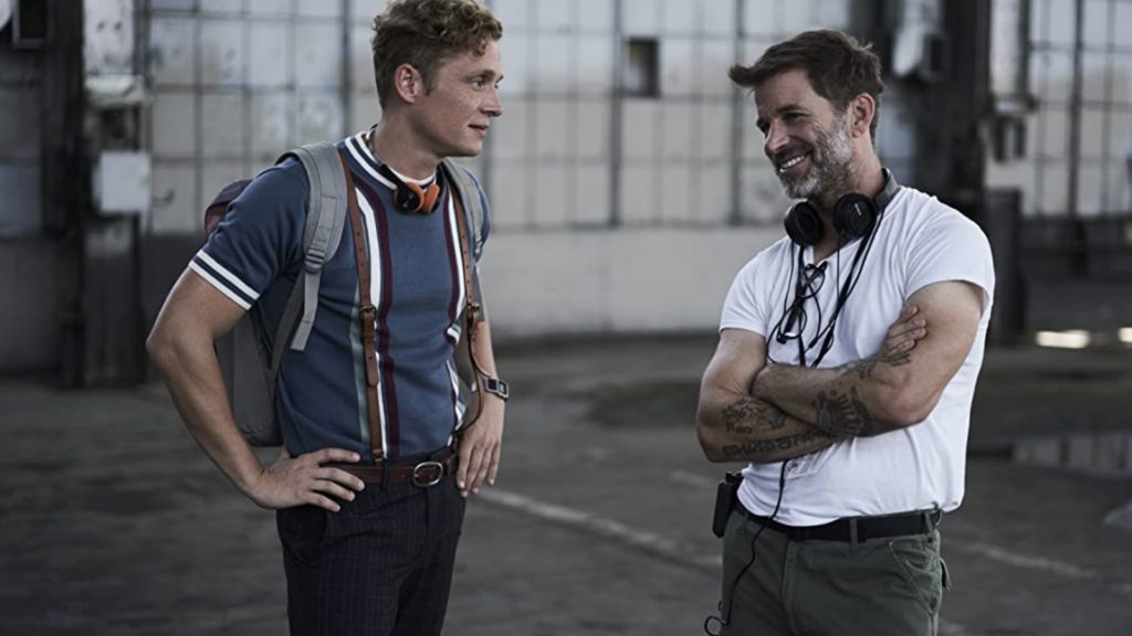 Matthias Schweighöfer and Zack Snyder in Army of the Dead (2021). Photo by Clay Enos/Netflix
