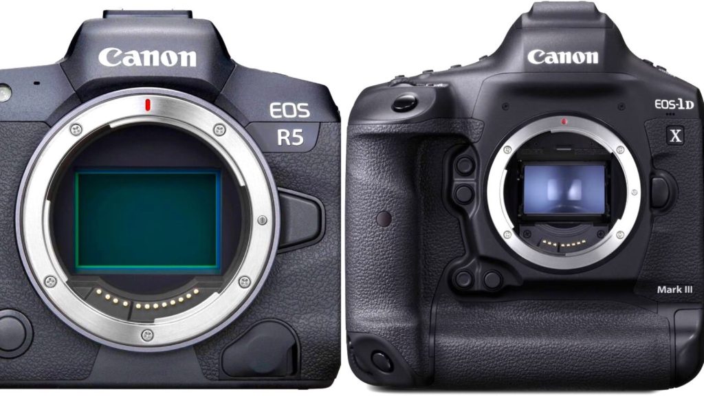 Canon EOS R5 and EOS 1D X Mark III
