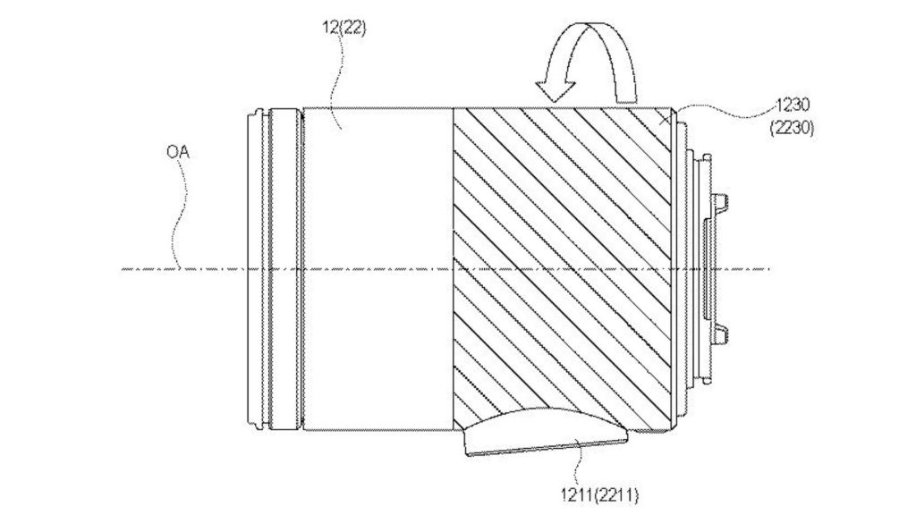 Canon patent: Lens apparatus: Zoom and focus by touch