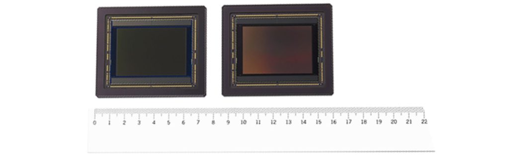 IMX661 CMOS Image Sensor (left: color model, right: black and white model). Image: Sony