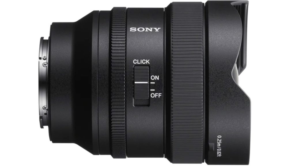 Sony FE 14mm F1.8 G Master. Control and customization