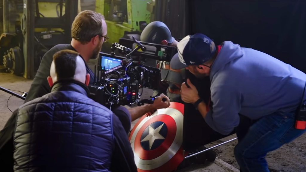 BTS of The Falcon and the Winter Soldier. Picture: Marvel Studios