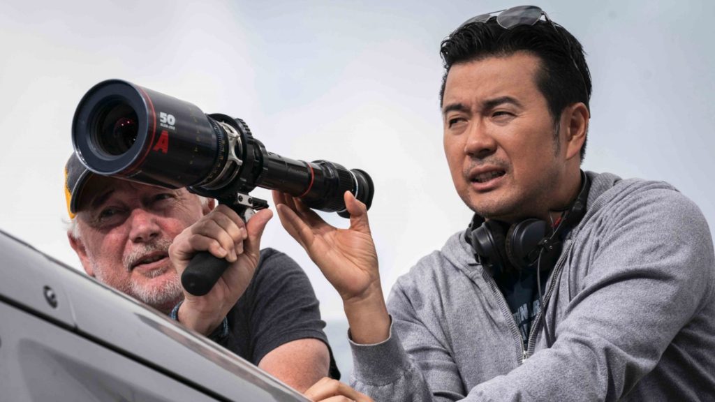 F9 BTS. Picture: Director Justin Lin. and cinematographer Stephen F. Windon. Photo by Giles Keyte