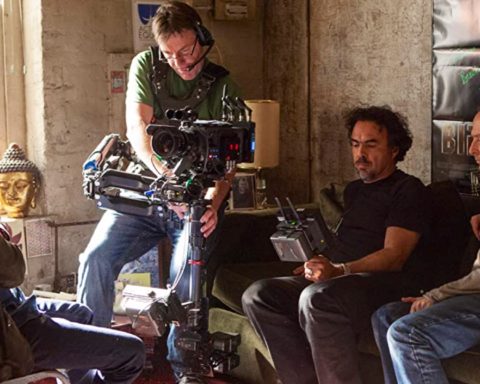 One-Take Cinematography (Oner) Techniques. Picture: Michael Keaton, Alejandro G. Iñárritu, and Emmanuel Lubezki. © 2014 - Fox Searchlight