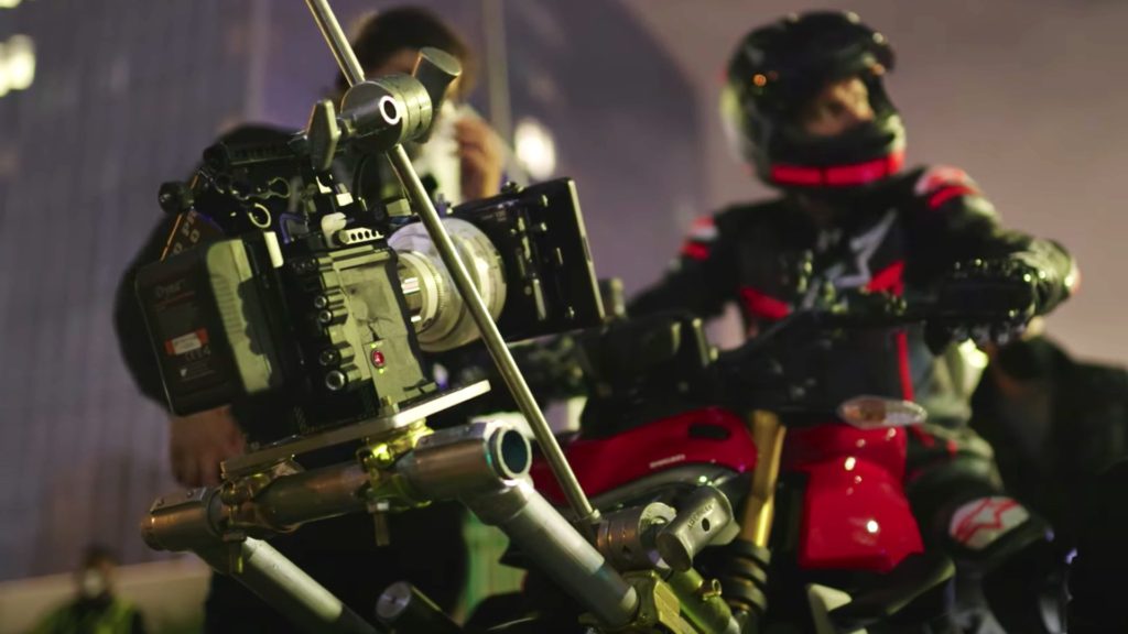 Watch: Symphony of RED DSMC2, Komodo and Hawk Anamorphics on Ducati. Picture: Abandon Visuals
