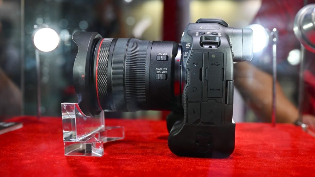 The Canon EOS R3 at the Photo & Imaging Korea Trade Show. Picture by ZOL