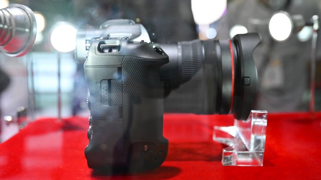 The Canon EOS R3 at the Photo & Imaging Korea Trade Show. Picture by ZOL