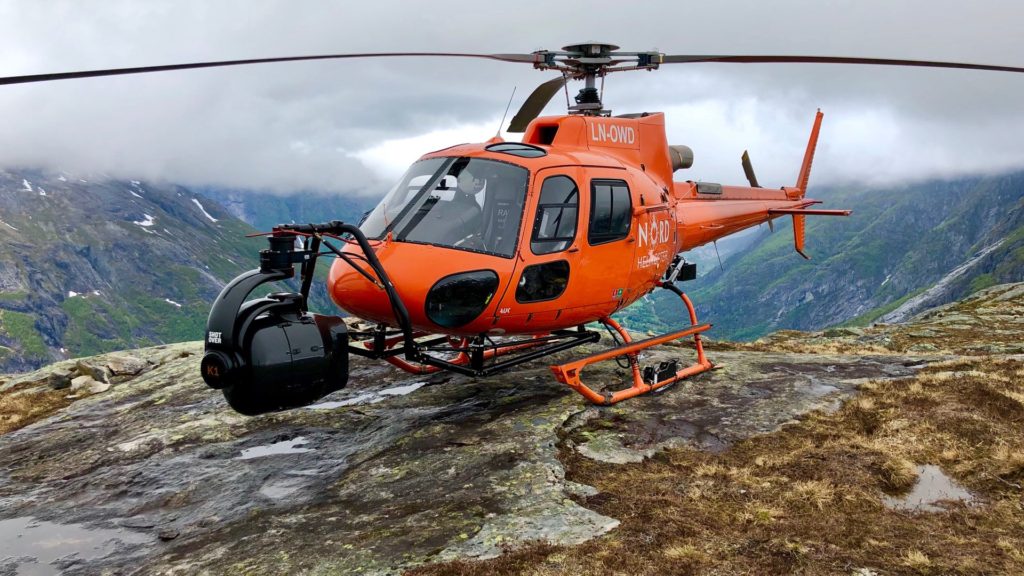 HFS BW Norway Heli K1 Mountain top. Picture - Aerial DP Jeremy Braben, Assoc. BSC, Helicopter Film Services