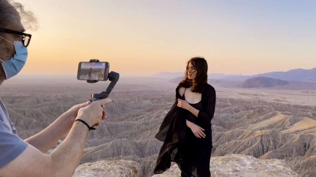 Cinematographer Emmanuel Lubezki filming with the iPhone 12 Pro