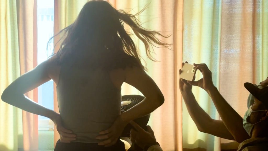 Cinematographer Emmanuel Lubezki shooting with the iPhone 12 Pro