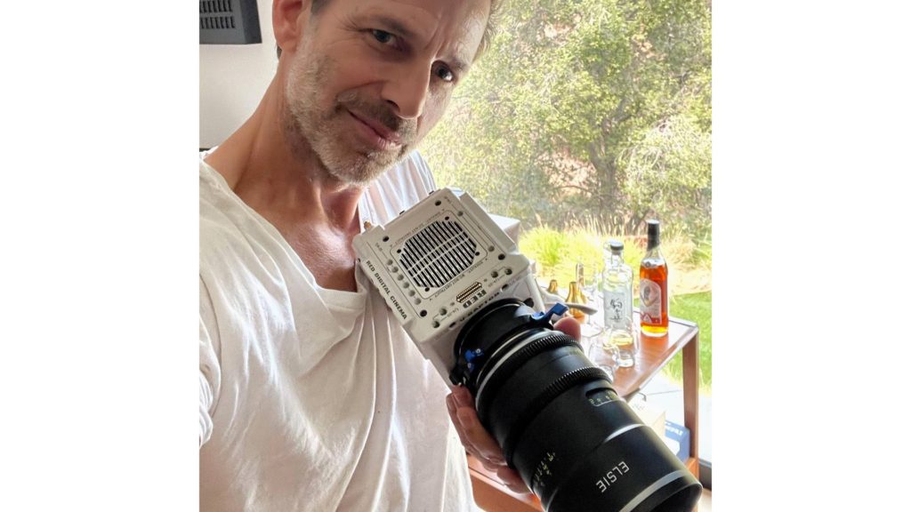 Zack Snyder wth the new Leitz ELSIE (and the RED Raptor). Picture: Jarred Land