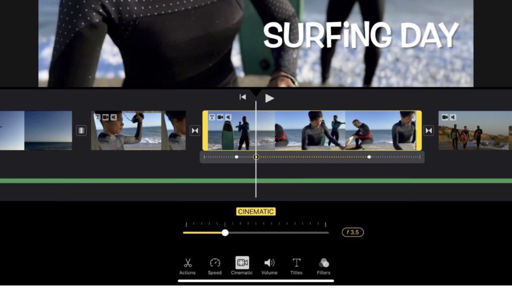 Controlling the focus point in iMovie
