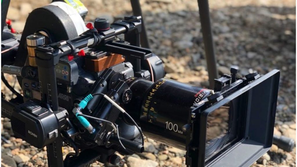 BTS of 'No Time to Die'. ARRIFLEX 235 on a drone. Courtesy of XM2 PURSUIT