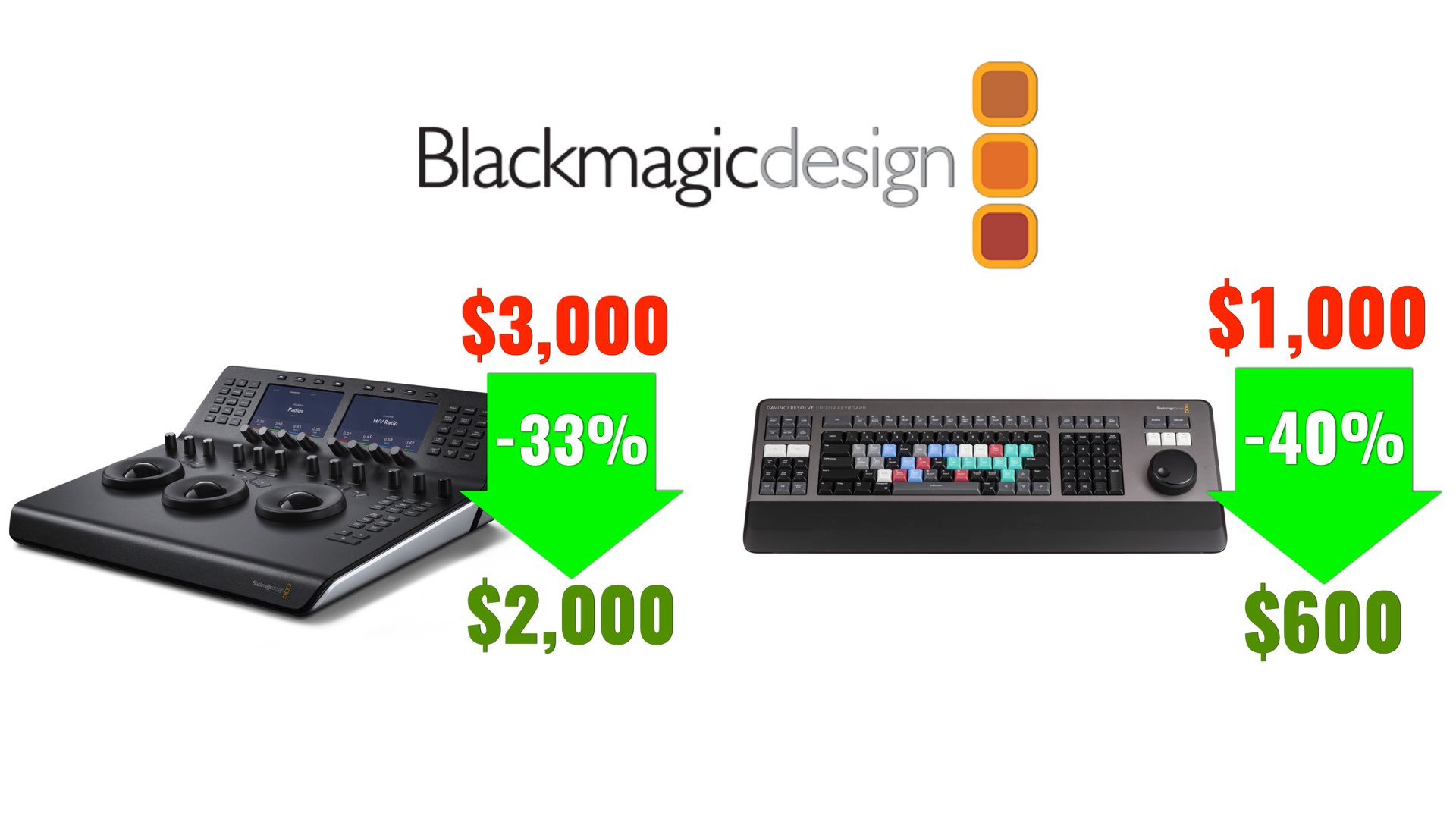 Blackmagic Drops Prices of Editor Keyboard and Mini Panel