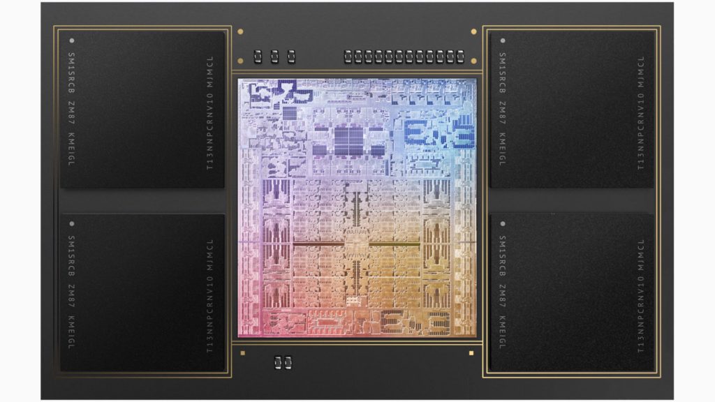 M1 Max features a 10-core CPU, and doubles the GPU with up to a massive 32 cores, 400GB/s of memory bandwidth, up to 64GB of fast unified memory, along with two ProRes accelerators in the media engine.