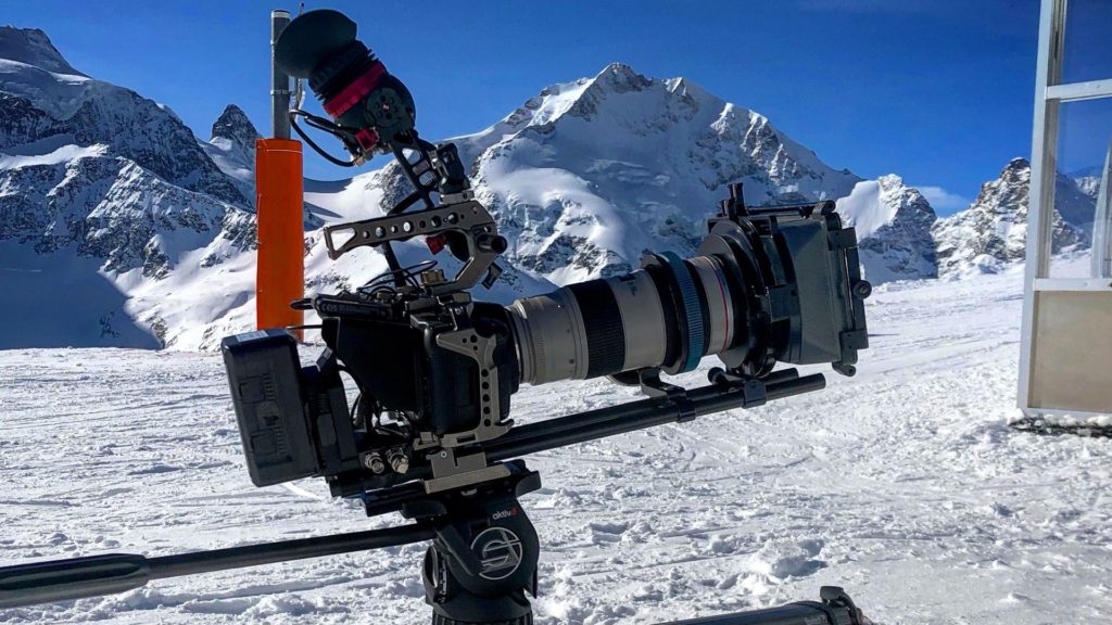 Shooing in the snow with the Blackmagic Pocket Cinema Camera. Picture: Frank Marbach