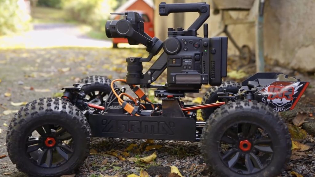 The ARRMA RC Truck with the DJI Ronin 4D. Picture: Peter Lindgren